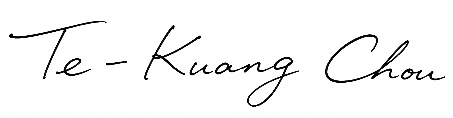 Professor Te-Kuang Chou signature