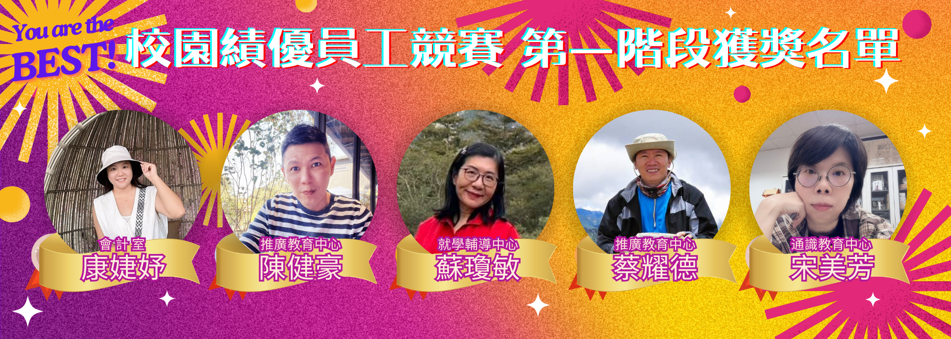 Link to 大仁科技大學第一階段績優職員獎勵競賽得獎名單